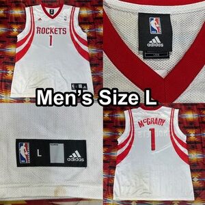 Tracy McGrady NBA Houston Rockets Adidas Men's Size Large White Jersey